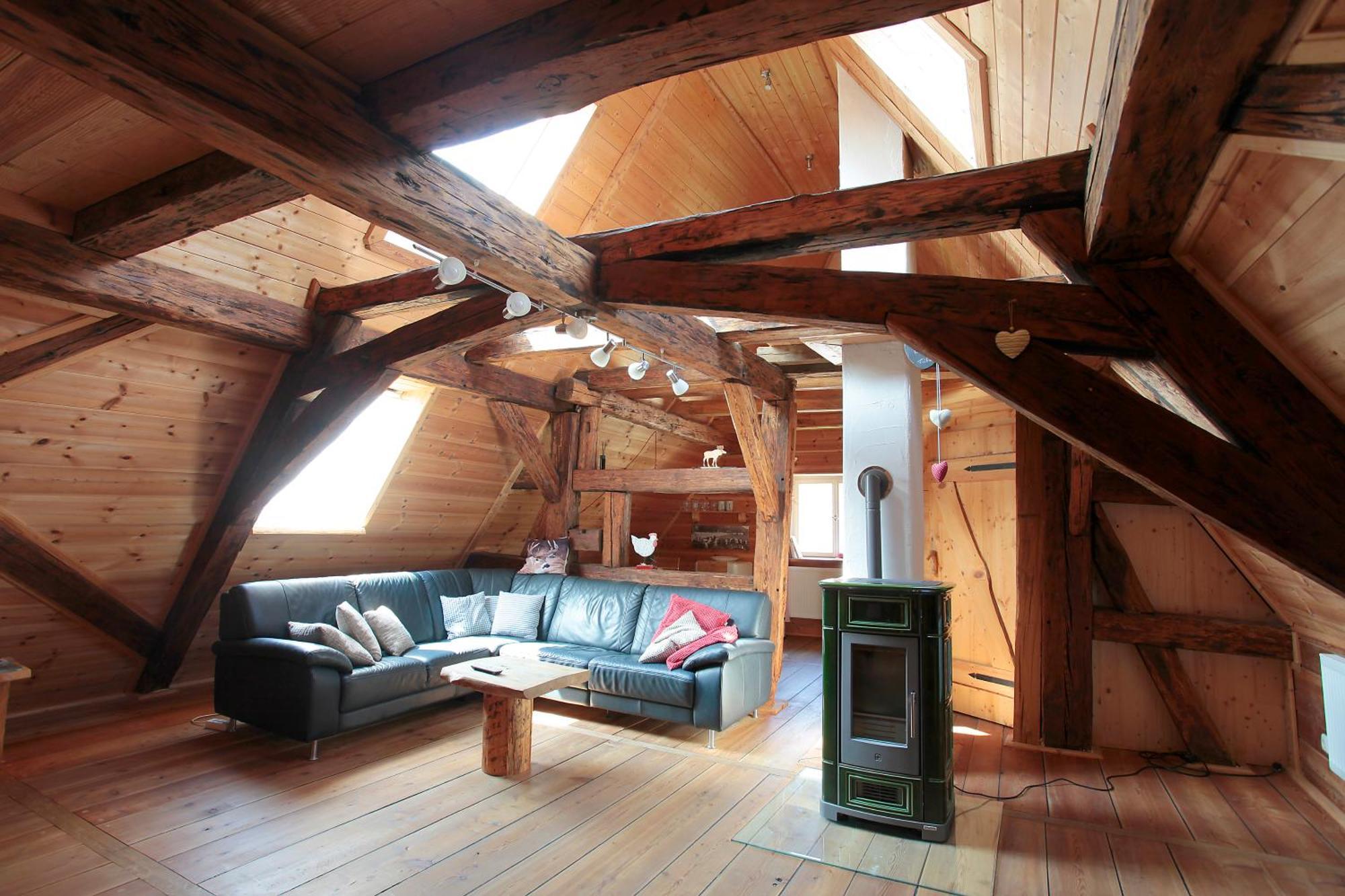 Gemuetliches Apartment Mit Galerie Im Ferienhof Litzendorf Bagian luar foto